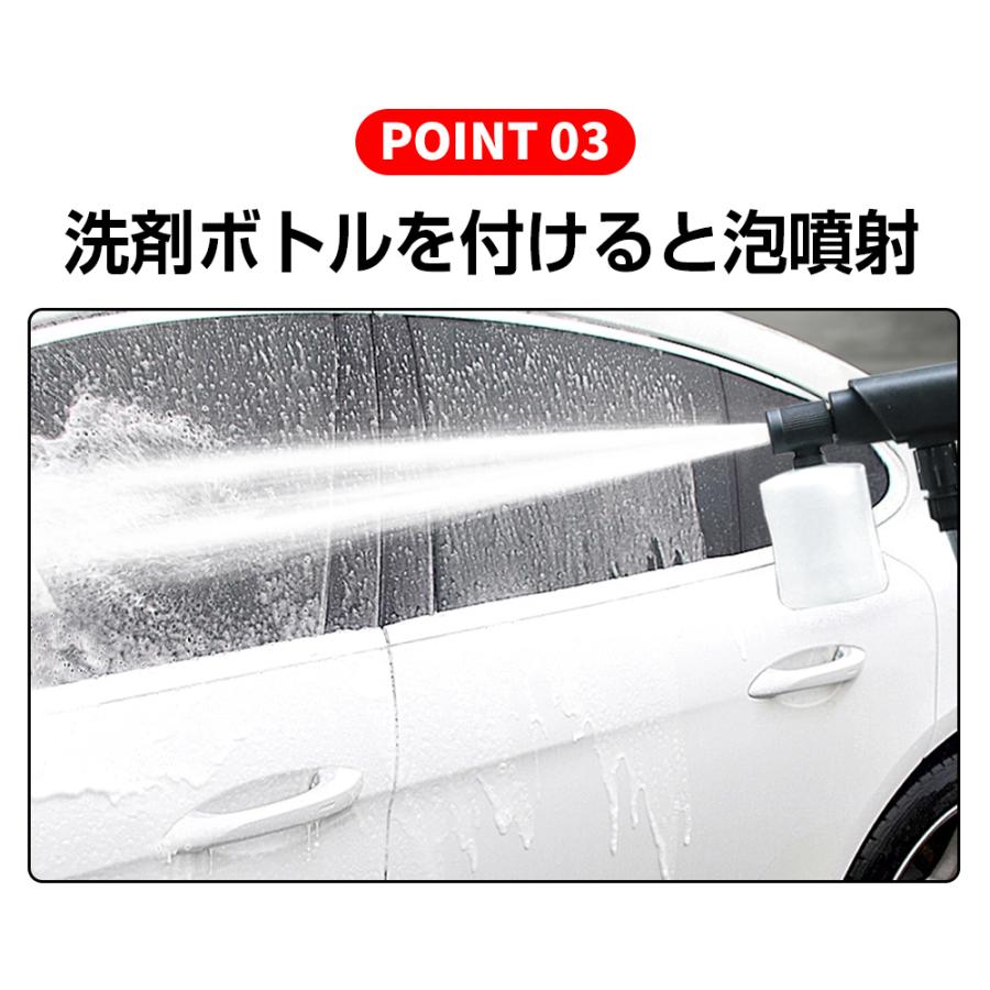 高圧洗浄機 コードレス 充電式 18V 吐出圧力5Mpa 吐出水量3.5L/min