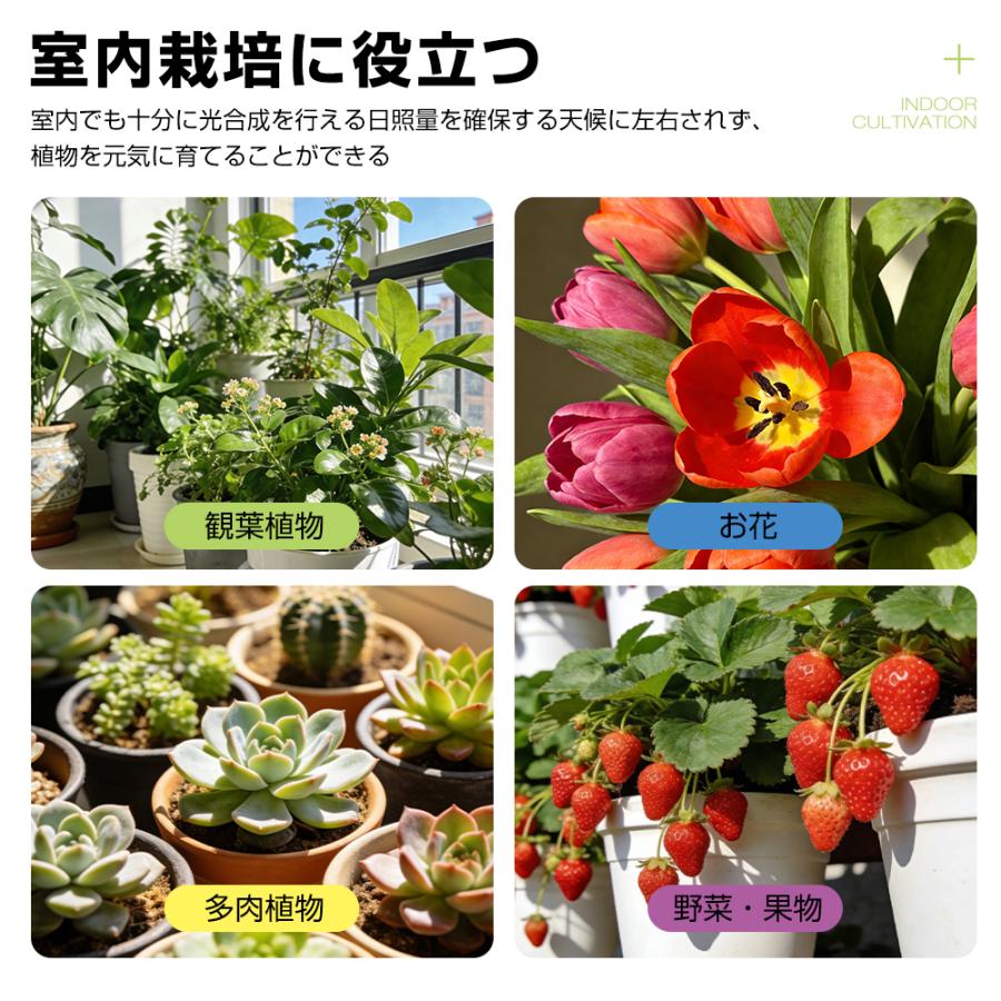 植物育成ライト LED E26 24W 5800K おしゃれ フルスペクトル 室内