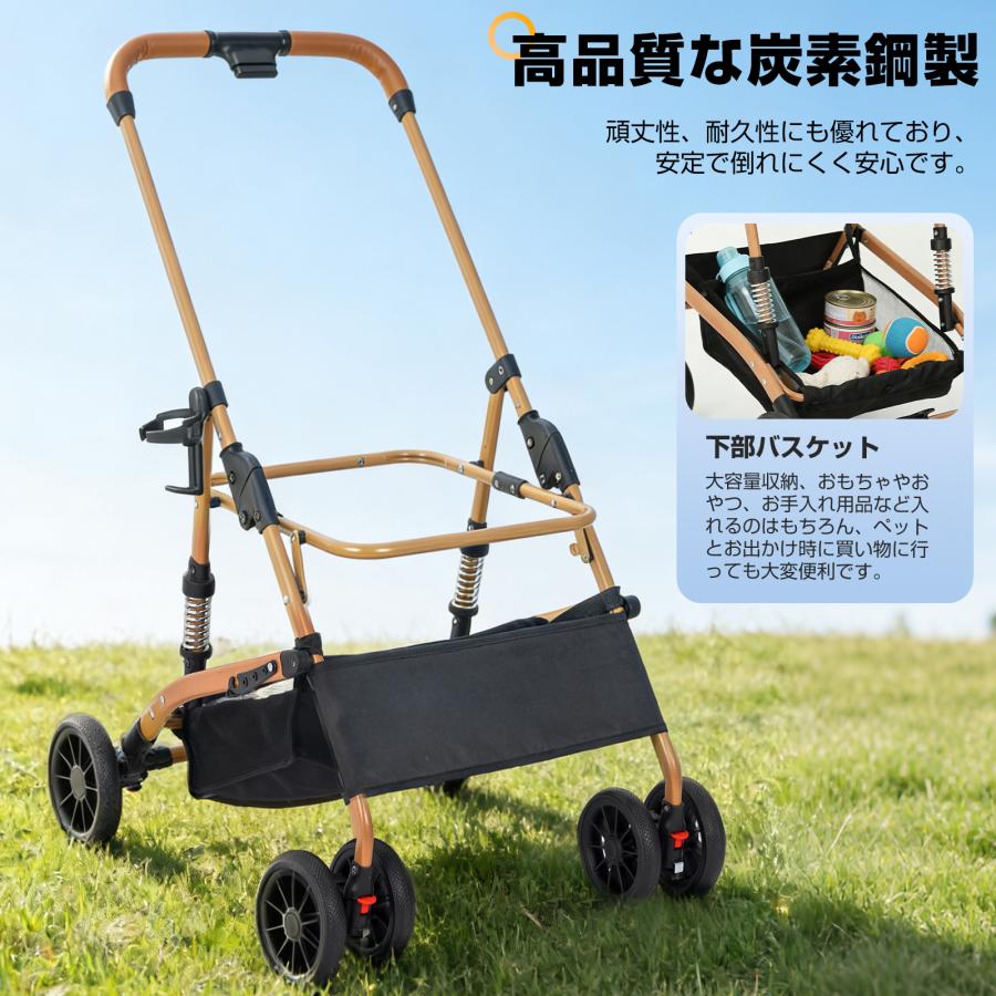 ペットカート 取り外し可能 分離型 ペットバギー 折りたたみ 多頭 小型