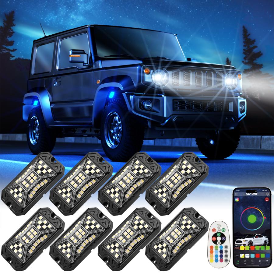 LEDロックライト Bluetooth RGBW マルチカラー ホワイト LEDロック