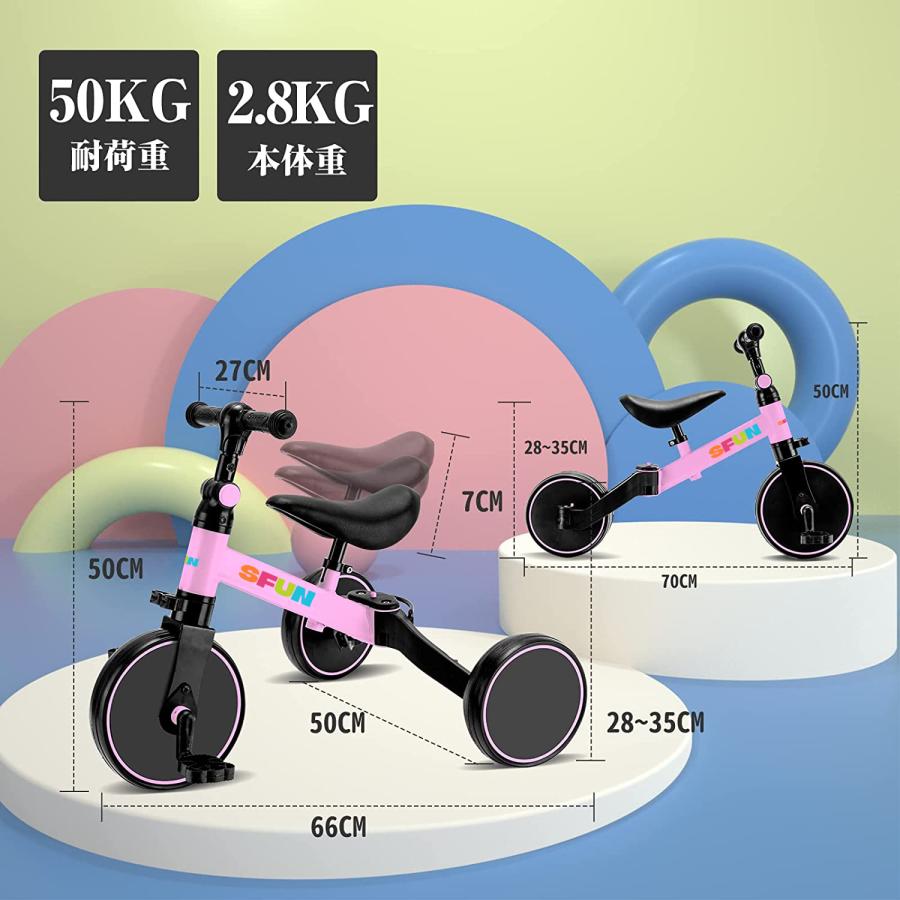 三輪車 子供用 3 in1 自転車 バランスバイク ベビーウォーカー 1