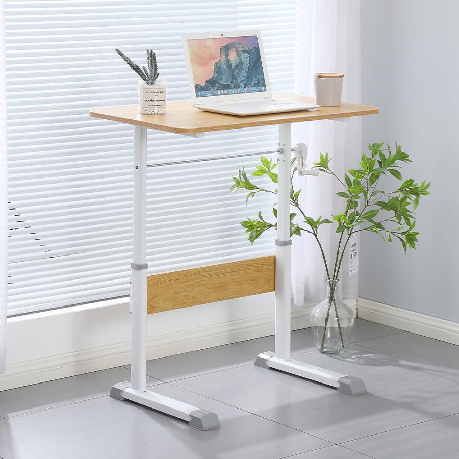 昇降デスク 昇降式デスク 手動式 おしゃれ パソコンデスク PC 机