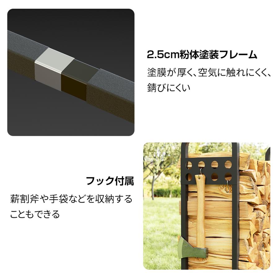 薪ラック ログラック 薪ストッカー 薪棚 薪置き 大型 幅197cm 薪ラック ログラック 薪ストッカー 薪棚 薪置き 大型 幅197cm