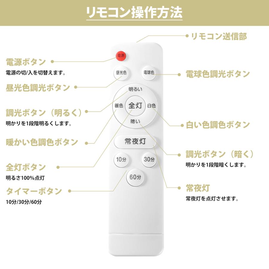 シーリングライト LED 28W 6-8畳 リモコン付 3080ml 昼光色 電球色 LED