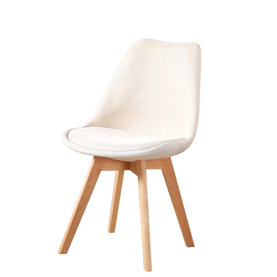 ダイニングチェア イームズチェア 布地座面 おしゃれ クッション付き