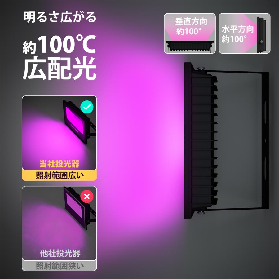 ブラックライト 30W 紫外線ライト 投光器 LED uvライト 夜光ライト 365