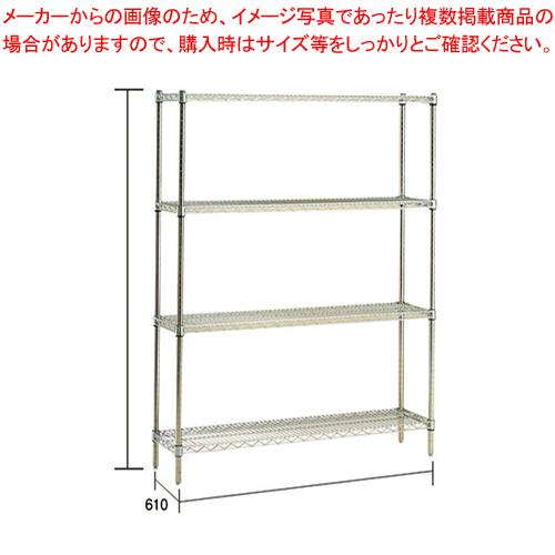 ステンレス エレクターシェルフ SLS 1520×PS1900×4段