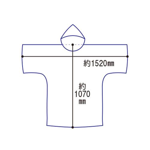 西敬 レインポンチョ PON-1 透明 1着｜meicho2｜02