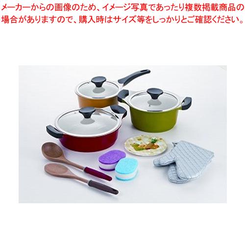 IH対応 セラミックコート 鍋3点セット