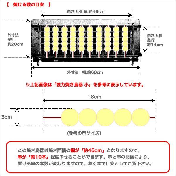 SA18-0強力焼鳥器　(小)　LPガス