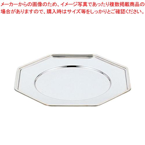 UK18-8八角ショープレート 菊渕