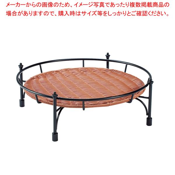 プリート 積み重ねスタンド丸 ブラウン 低 DS514-16-BR