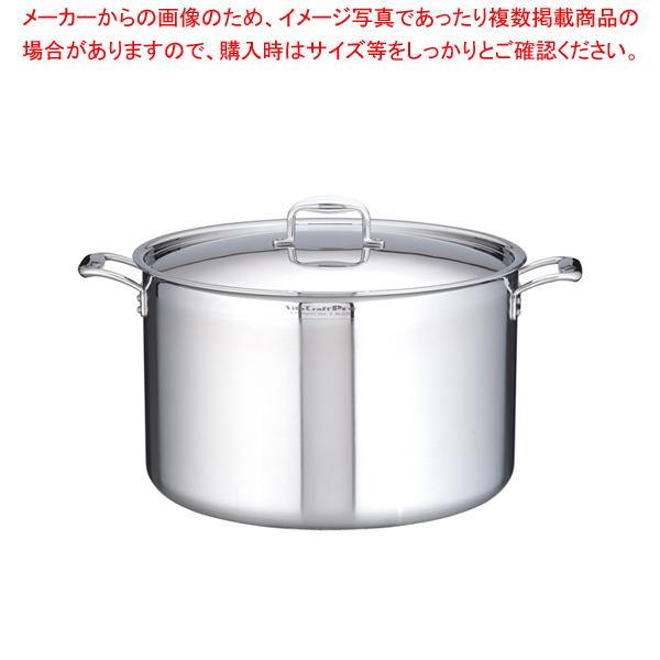 ステンレス ビタクラフト・プロ 半寸胴鍋 (蓋付)45cm No.0229