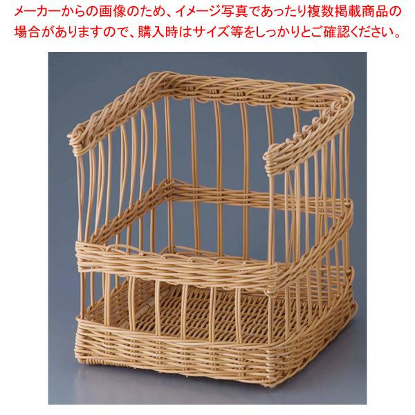 樹脂フランスパンスタンド 前開 茶 小 91-110B