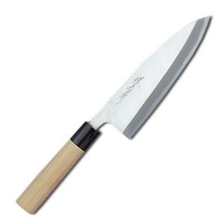 出刃 出刃庖丁 堺孝行 霞研水牛柄 相出刃包丁 19.5cm