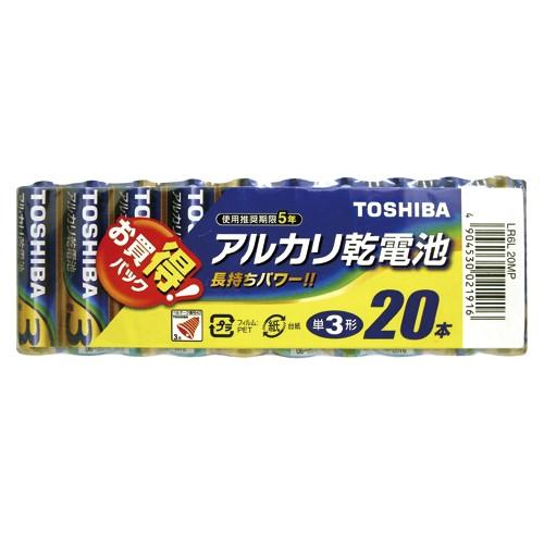 東芝 アルカリ乾電池 LR6L20MP 20本｜meicho2