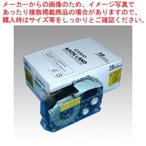 カシオ ネームランド用テープカートリッジ XR-18YW-5P-E 黄　黒文字 5巻(1巻8m) ネームランド用テープカートリッジ スタンダードテープ８ｍ５巻入 XR