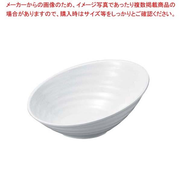 ニューホワイト ロクロ目ハス切盛鉢 35cm