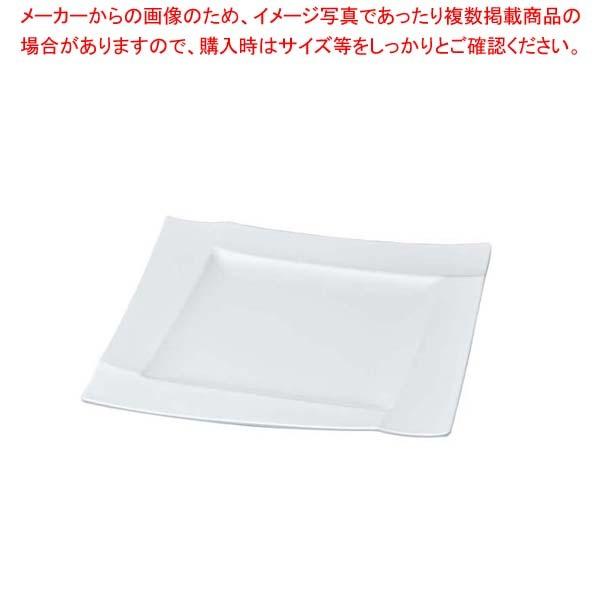 ニューホワイト 渕付角盛皿 40.4cm