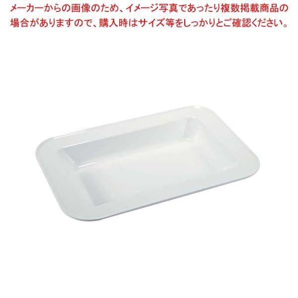 メラミン 角型フードパン 16インチ TKO-243W 白