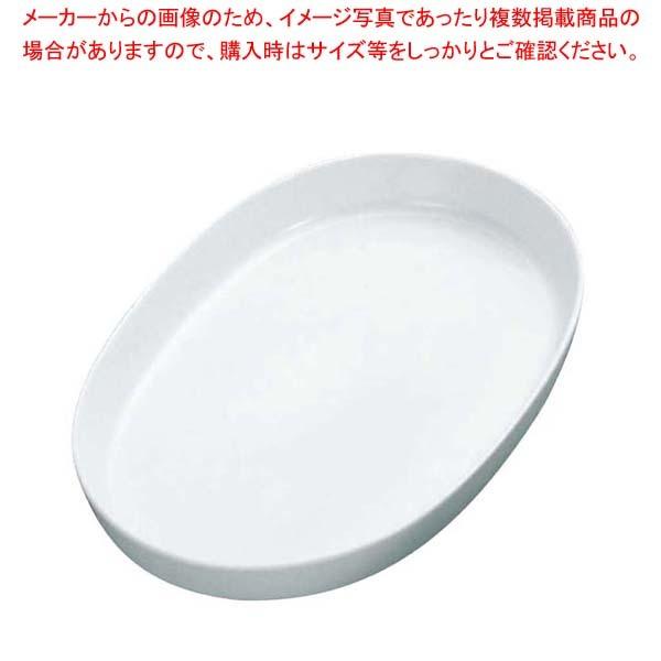 白磁オーブン オーバルベ-キング グラタン皿 15 3/4吋