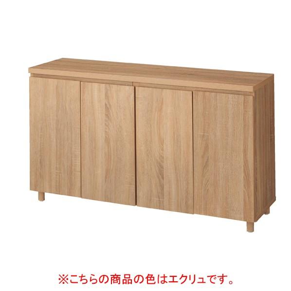 木製収納BOX ハイ/丸棒脚 エクリュ W120cm