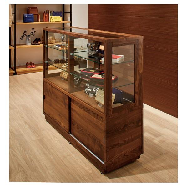 ショーケース ベック ダークブラウン 61-543-92-2 【店舗什器 ショー 