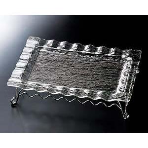 ヌ727-118 さざ波ウェーブ長角盛皿48cm用スタンド