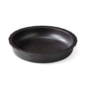 和食器 黒吹 丸型フードパン 37K415-02 まごころ第37集