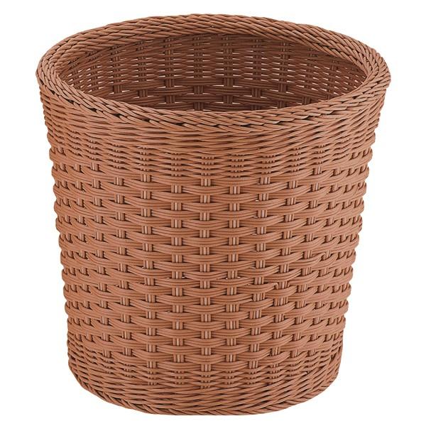 丸型ランドリーバスケット 35型 ブラウンCF-606-BR