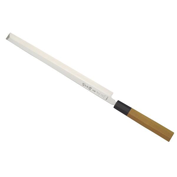 正本　本焼・玉青鋼　タコ引刺身庖刀　390mm HA0139　(鏡面仕上)