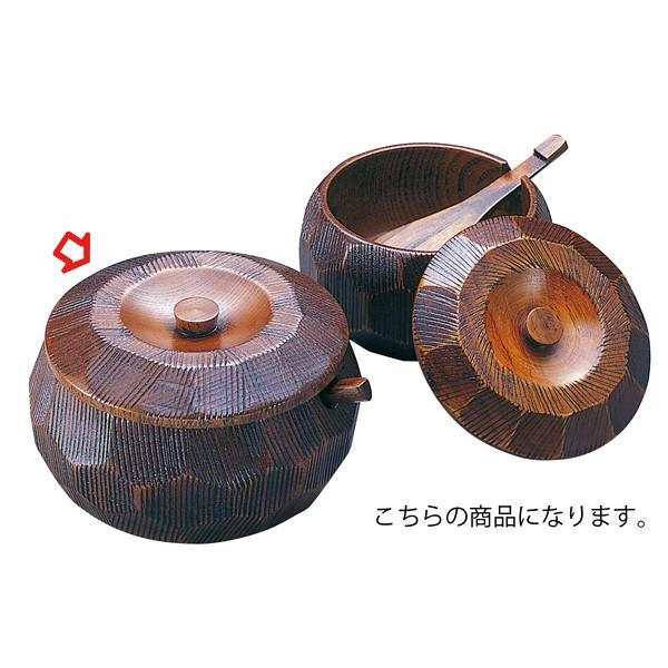 摺り漆　木製飯器セット(蓋付)　大 25782