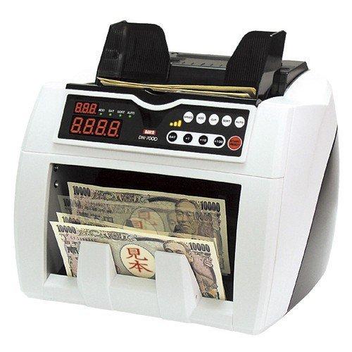 【まとめ買い10個セット品】 ダイト 異金種検知機能付紙幣計数機 DN-700D 1台｜meicho2