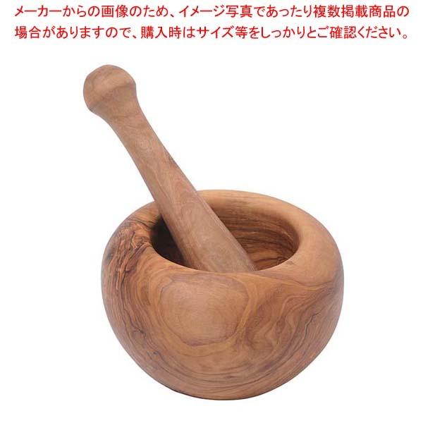 ドリス・オリーブ ラウンドモルタ&ペストル 12cm