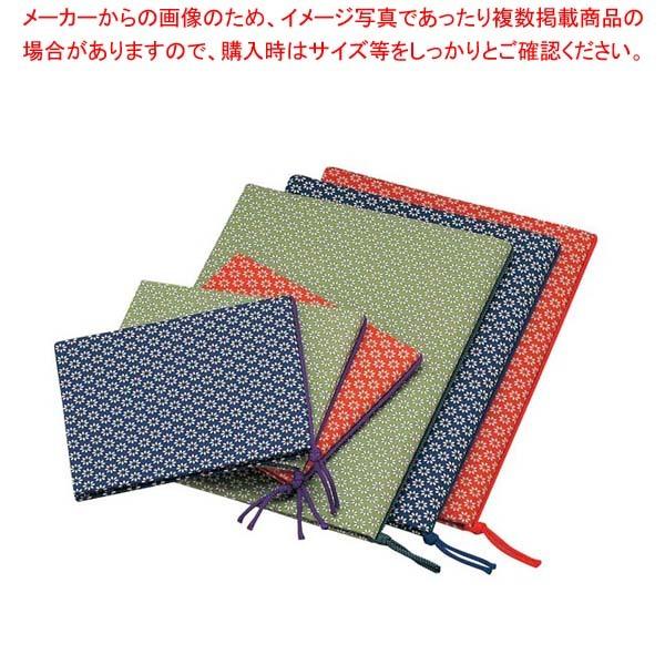 えいむ 布地 花柄 メニューブック 華-101 大 紺