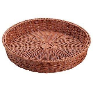 抗菌樹脂 丸型バスケット DS107 37型 ブラウン