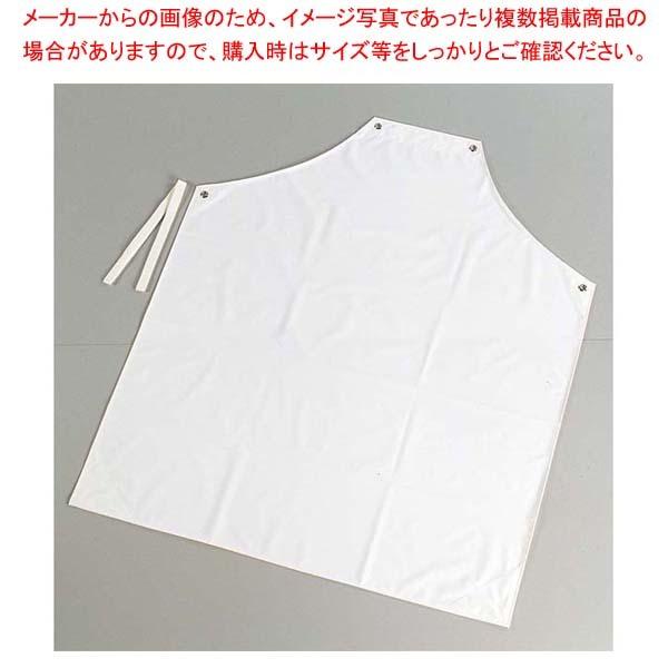 シャバルバ カラーエプロン 胸付 650 M ホワイト