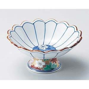 和食器 オ054-088 菊割春秋高台4.3小鉢