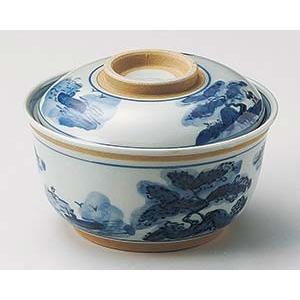 【♡48】新品未使用　萬古焼茶碗蒸し碗　受け皿付　匙付５客揃 ♡48】新品未使用萬古焼茶碗蒸し碗受け皿付匙付5客揃