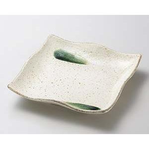 和食器 ミ189-348 土化粧 正角7.0皿