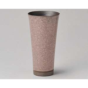 和食器 テ273-028 ピンクかいらぎロングビヤーカップ