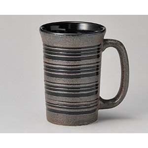 和食器 イ274-338 黒ウズ ビアジョッキー