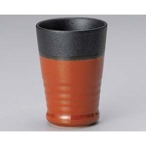 和食器 ト274-288 鉄赤フリーカップ(大)