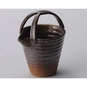 和食器 ミ282-158 備前灰吹手付冷酒器