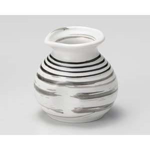 和食器 ホ301-188 白うずラインそば徳利(小)