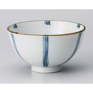 和食器 ユ369-278 呉須水車茶碗(大)