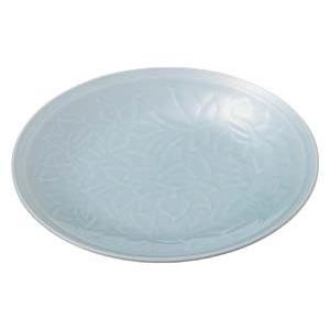 和食器 イ445-098 青白磁唐草 12.0皿