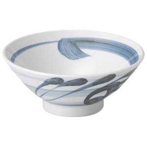 和食器 ユ481-638 砥部風唐草 6.0そば丼