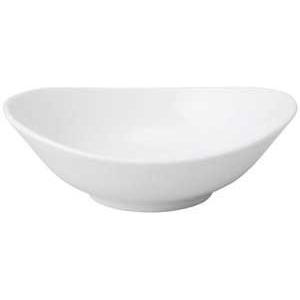 ネ584-198 オーバル&スクウエアー オーバル 21cm ボール 白