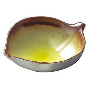 エ699-308 [TA]ABS このは鉢(大) 織部[洗]